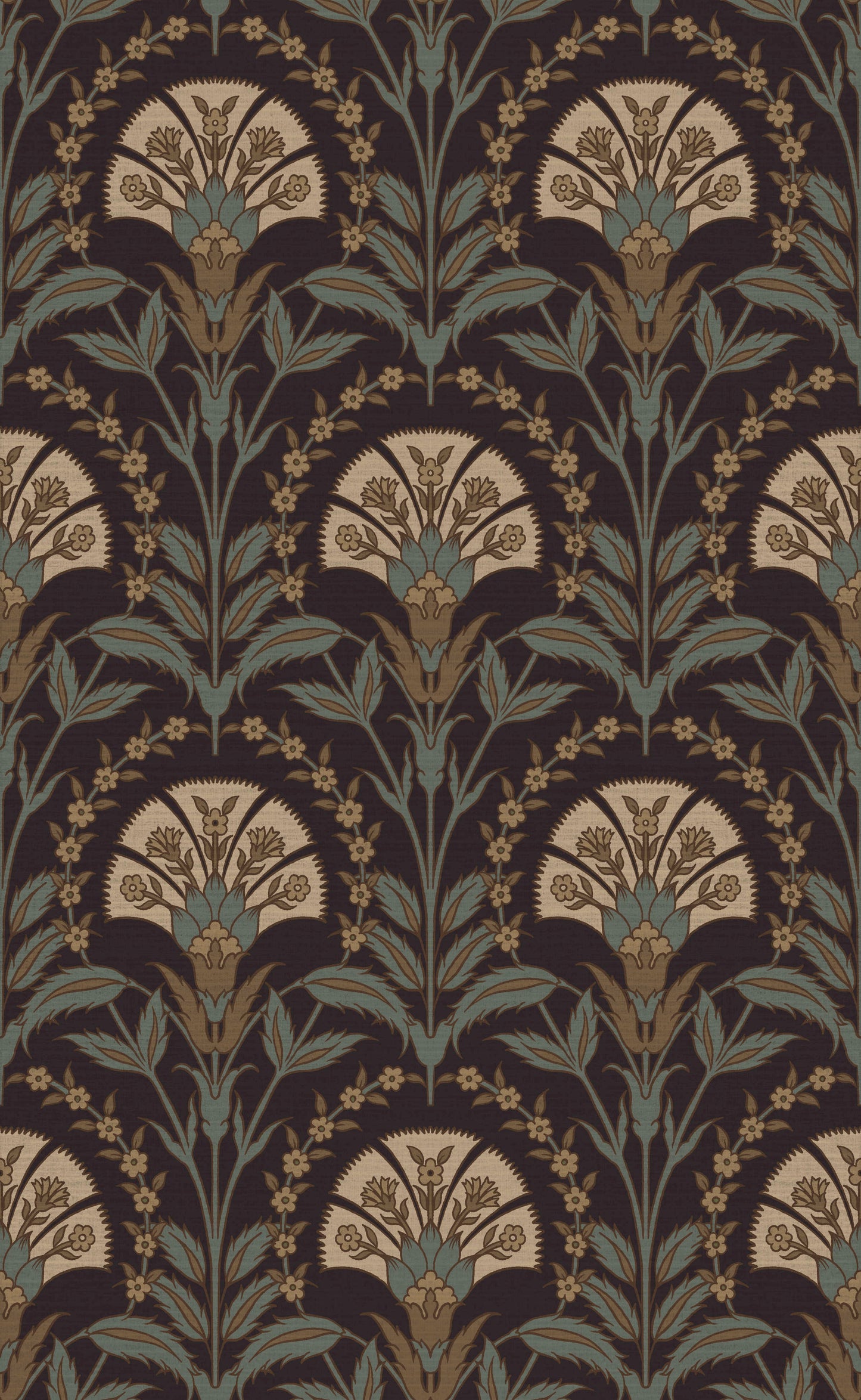 Turkish Booteh Floral Wallpaper