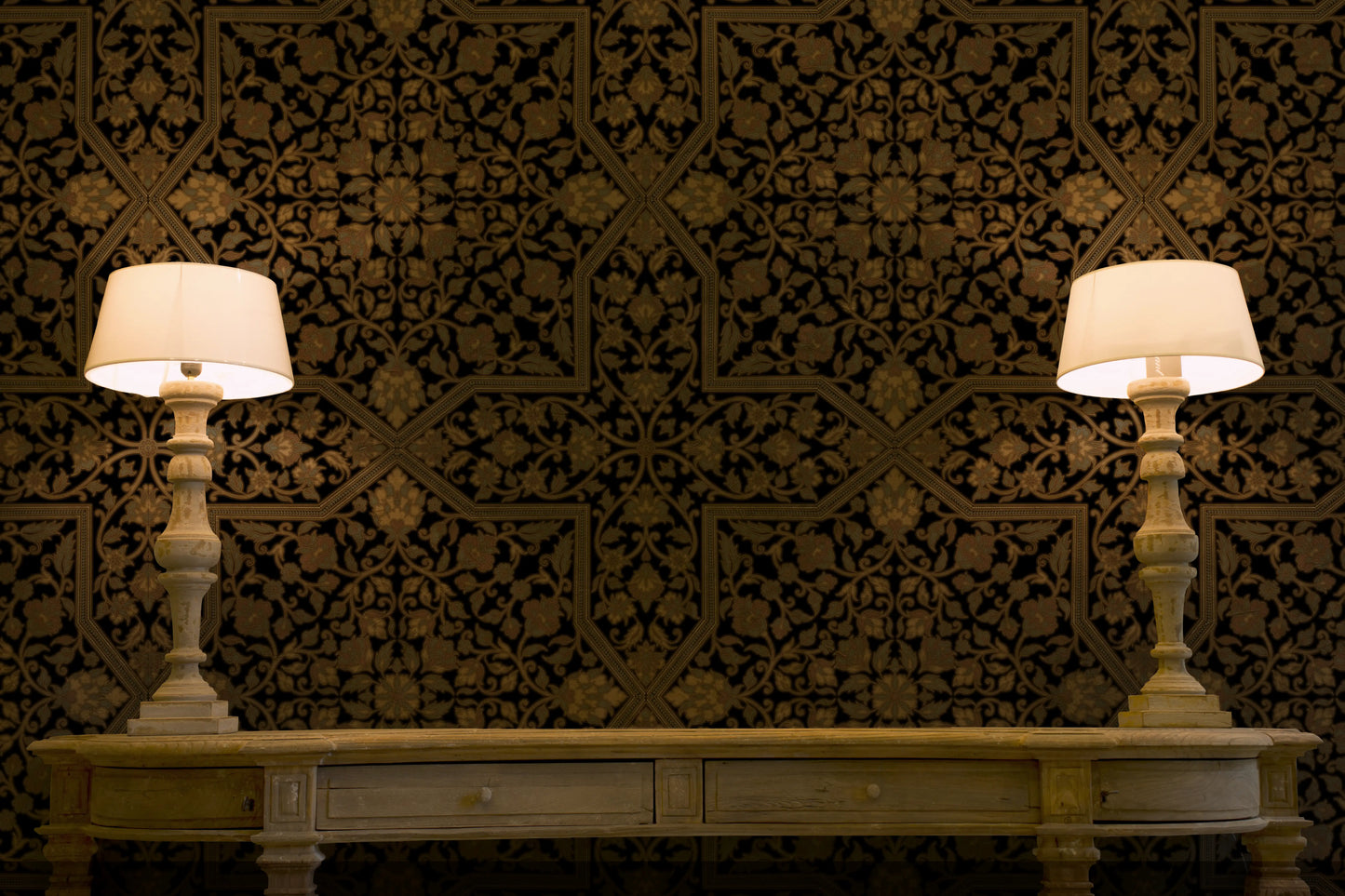 Raki Jaal Wallpaper- Inspired by Ottaman Patterns