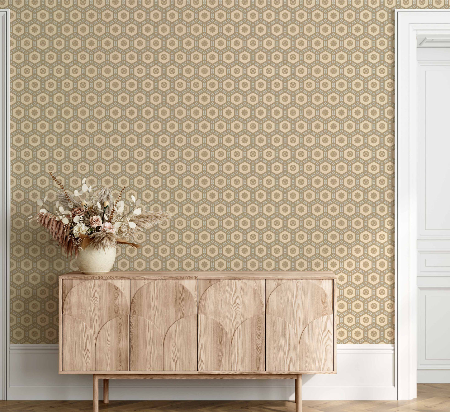 Raki Boota Wallpaper- Inspired by Ottaman Patterns