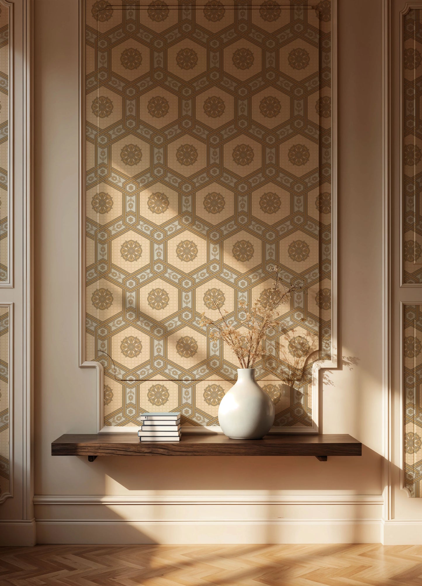 Raki Boota Wallpaper- Inspired by Ottaman Patterns