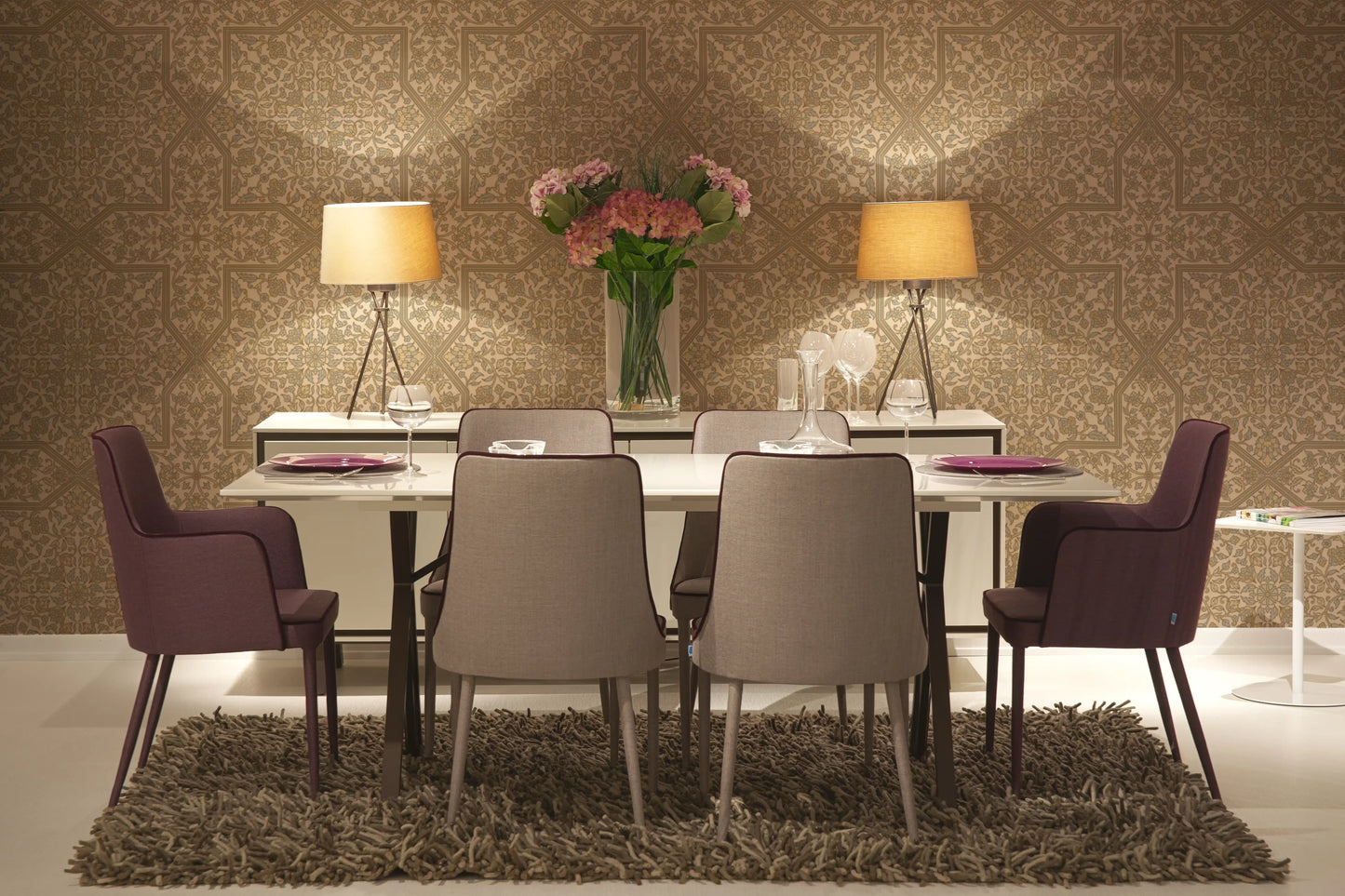 Raki Jaal Wallpaper- Inspired by Ottaman Patterns