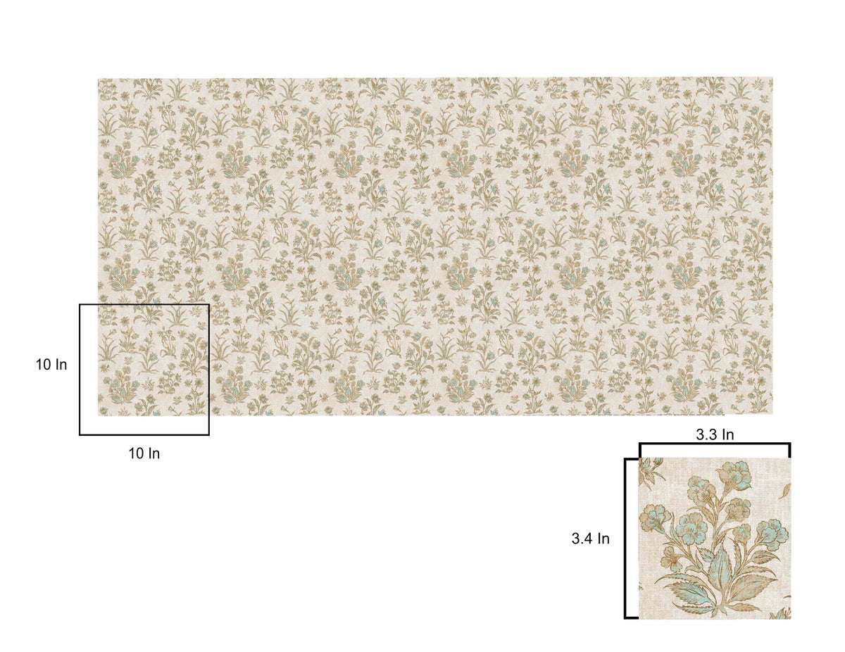 Gulbagh Wallpaper – Inspired by Mughal Miniature Floral Motifs