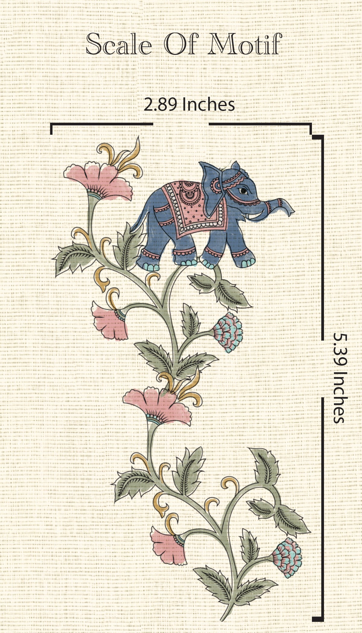 Gajagamini Wallpaper- Inspired by Kalamkari Patterns