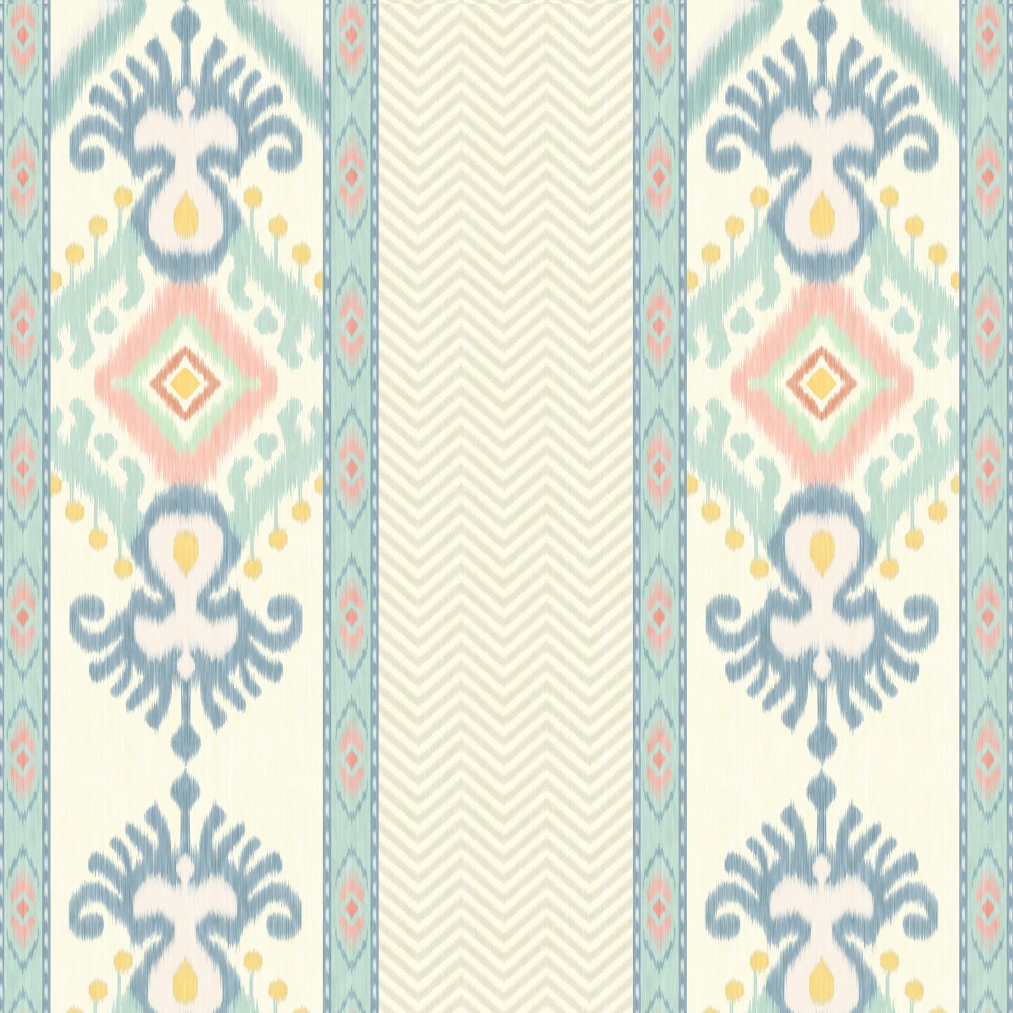 Kebaya Stripes Wallpaper- Inspired by Ikat Patterns