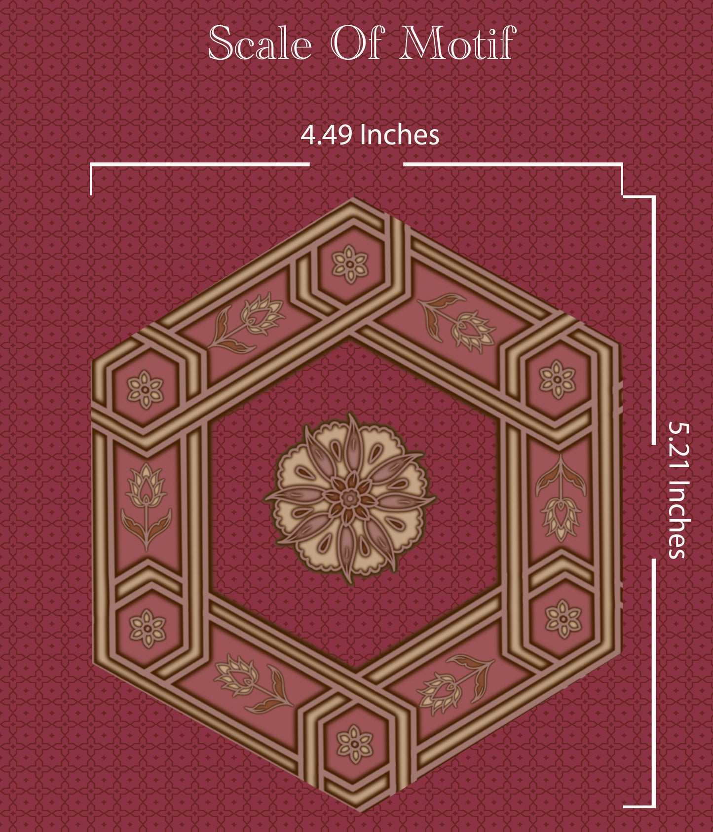 Raki Boota Wallpaper- Inspired by Ottaman Patterns