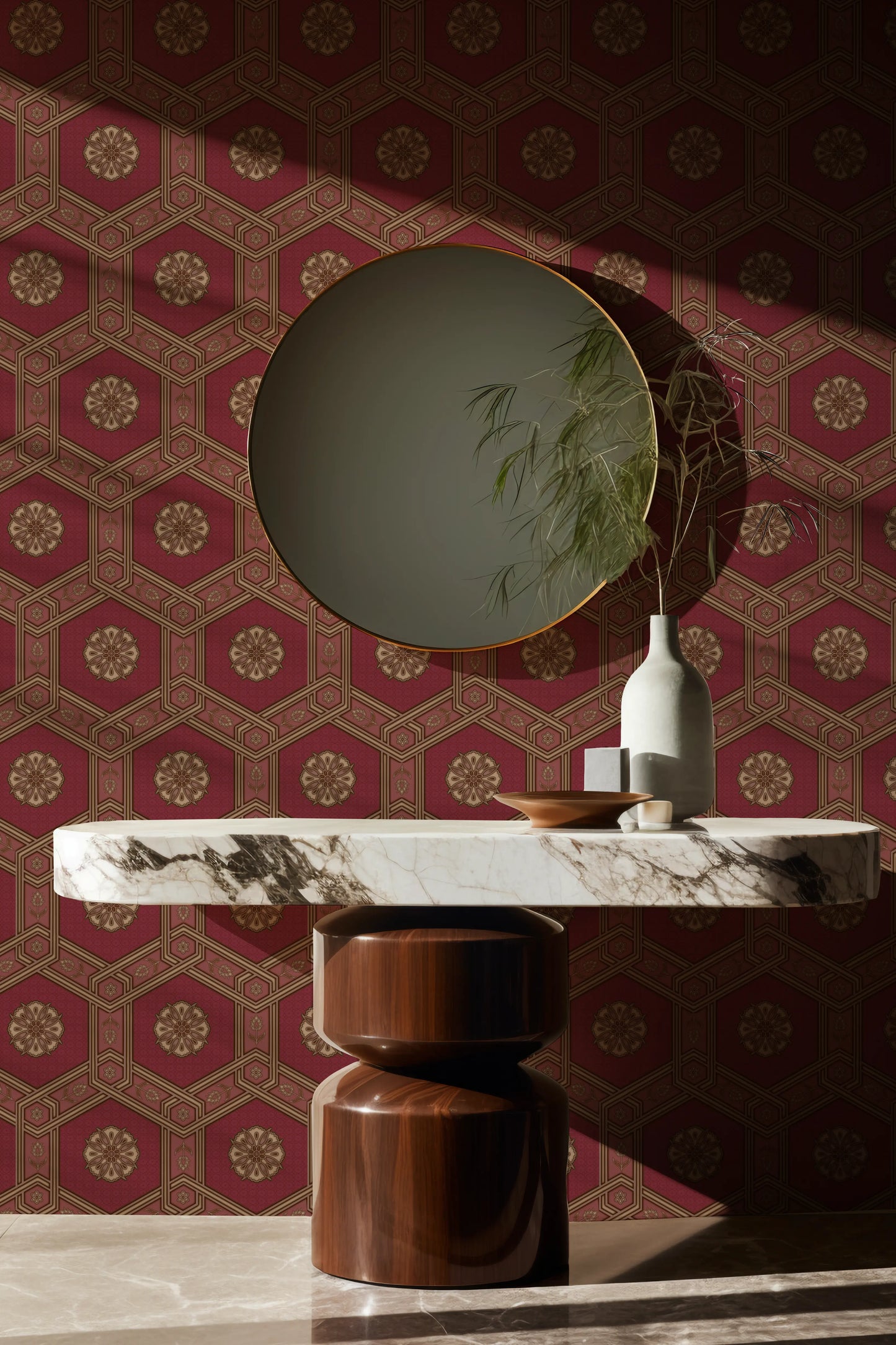 Raki Boota Wallpaper- Inspired by Ottaman Patterns