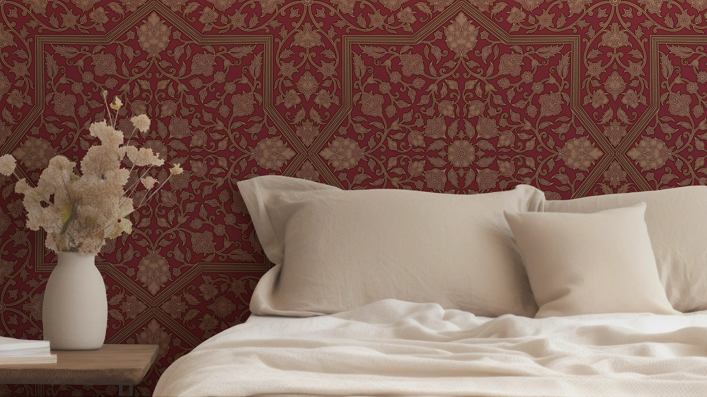 Raki Jaal Wallpaper- Inspired by Ottaman Patterns
