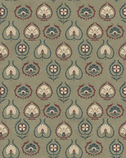 Bukhara Wallpaper- Inspired by Suzani Patterns