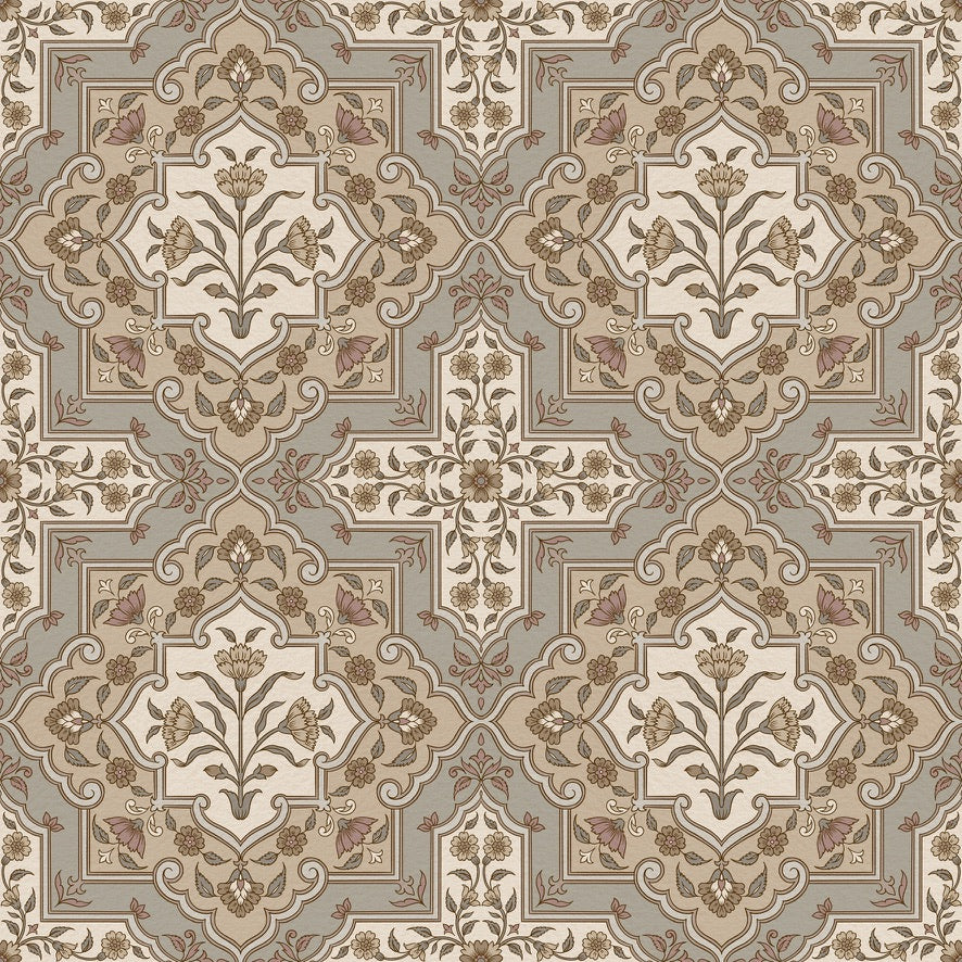 Shalimar Star Wallpaper – Inspired by Mughal Garden Motifs