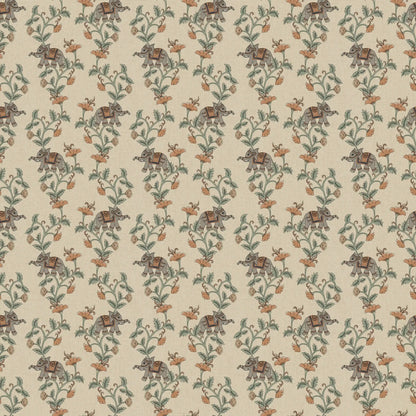 Gajagamini Wallpaper- Inspired by Kalamkari Patterns