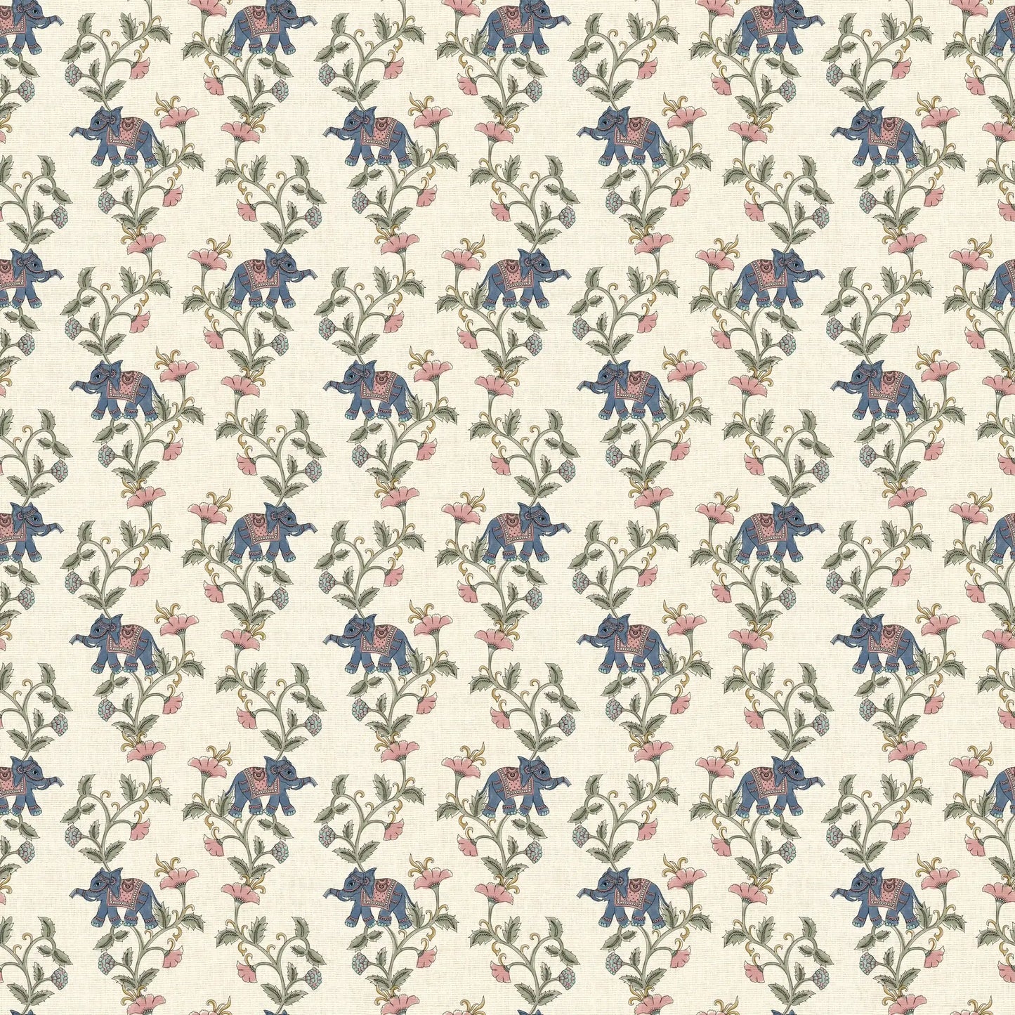 Gajagamini Wallpaper- Inspired by Kalamkari Patterns