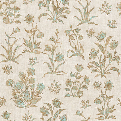 Gulbagh Wallpaper – Inspired by Mughal Miniature Floral Motifs