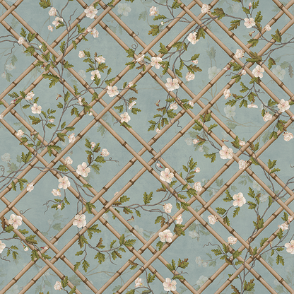 Bamboo Blossom Jaal Wallpaper