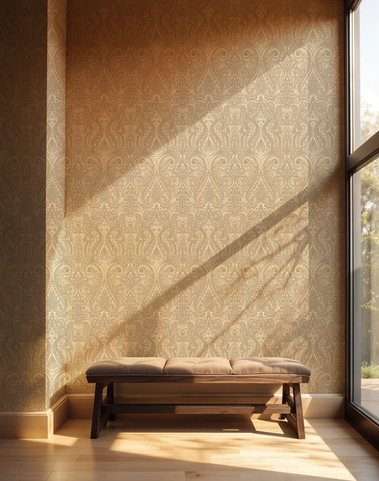 Begum Jaal Wallpaper- Inspired from Jamawar Patterns