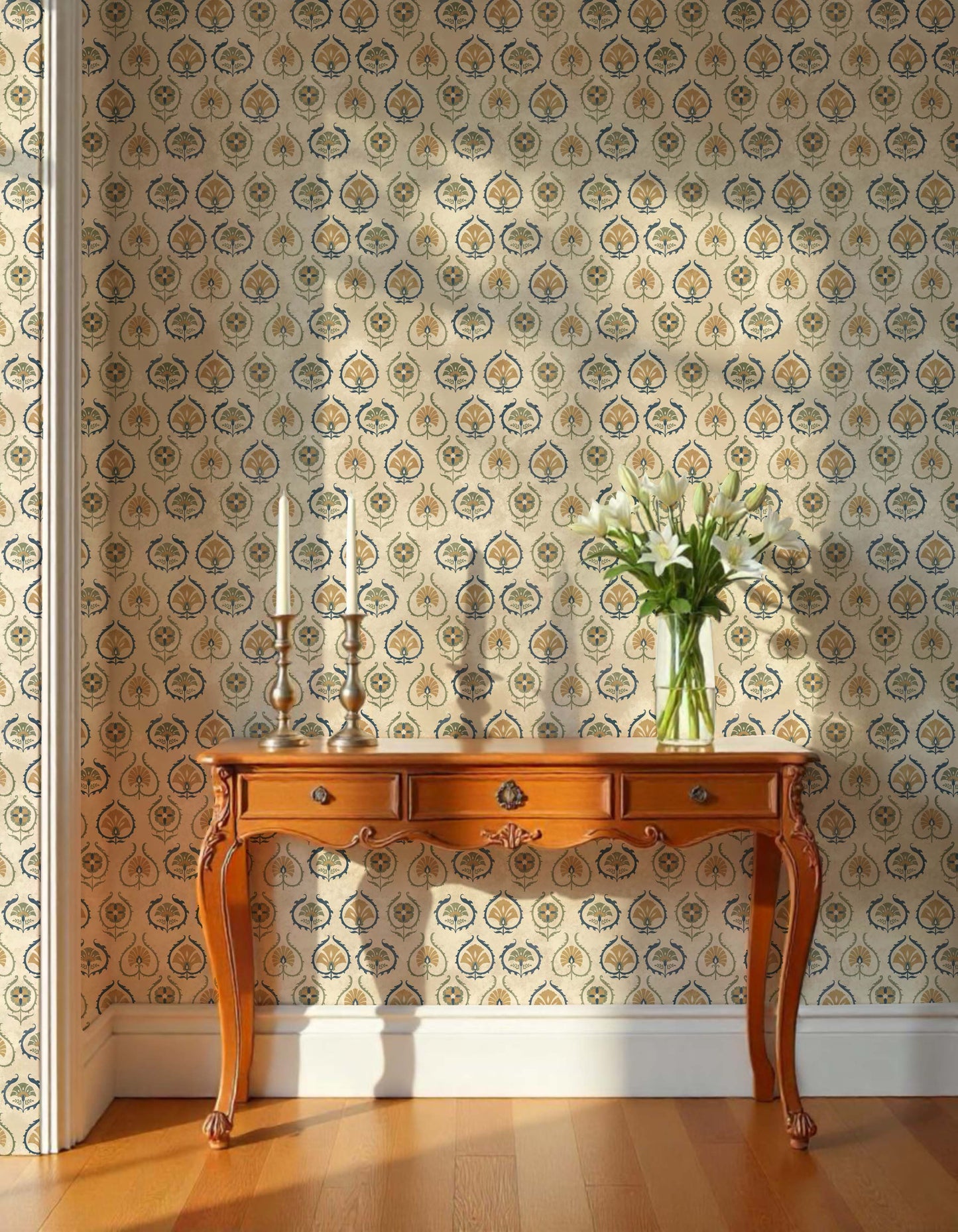 Bukhara Wallpaper- Inspired by Suzani Patterns
