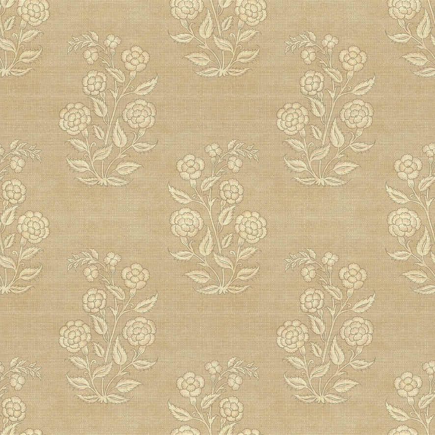 Nargis Wallpaper - is inspired by the Mughal miniature floral motifs