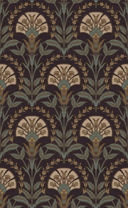 Turkish Booteh Floral Wallpaper