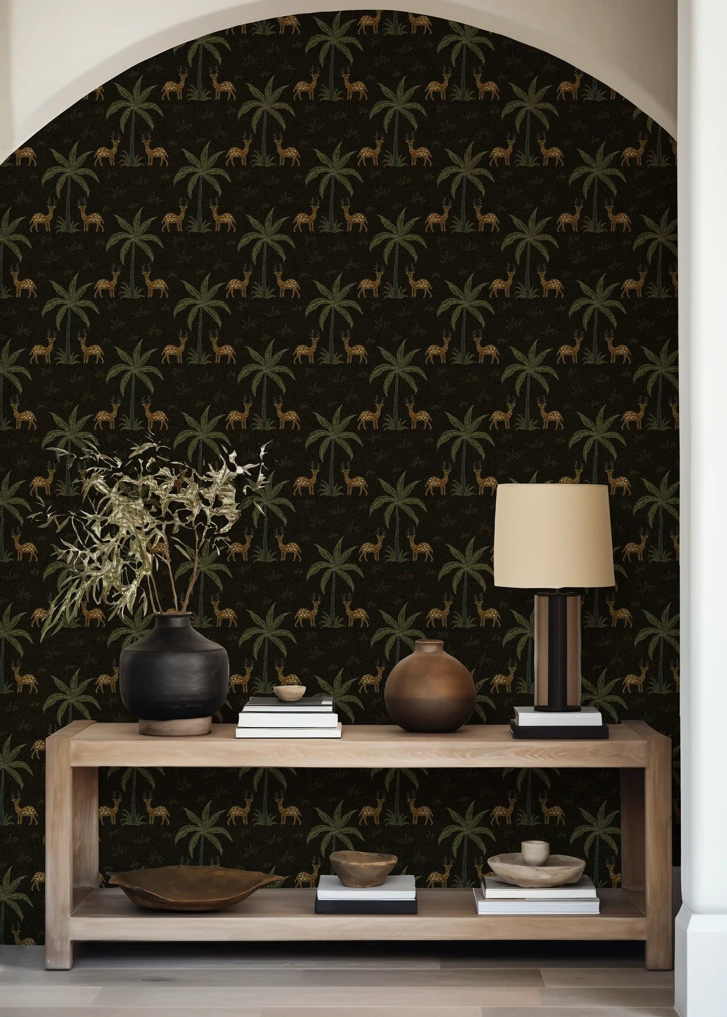 Sundarban Boota Wallpaper- Inspired by Kantha Patterns