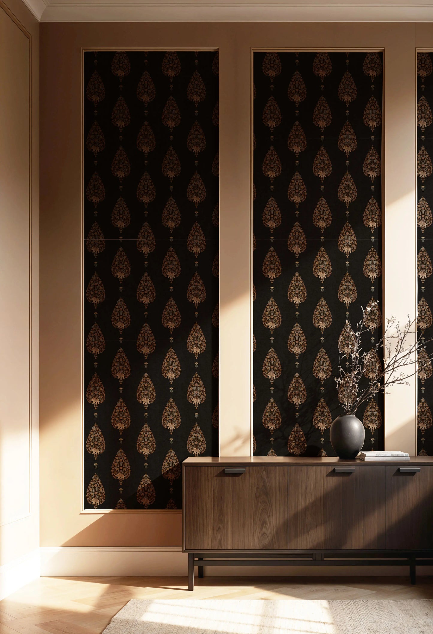 Mangalagiri Wallpaper- Inspired by Kalamkari Patterns