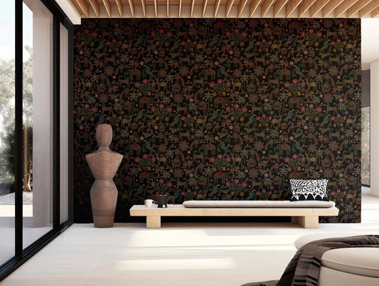 Sundarban Jaal Wallpaper- Inspired by Kantha Patterns