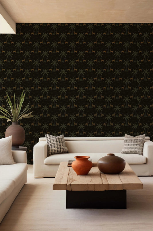 Sundarban Boota Wallpaper- Inspired by Kantha Patterns