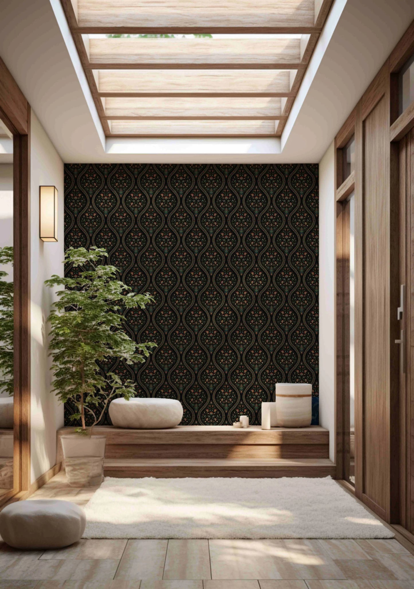 Zaina Bagh Wallpaper- Inspired by Pashmina Patterns