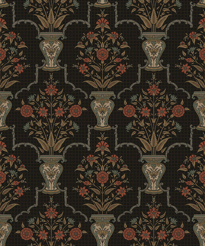Mughal Grove Wallpaper - is inspired by the Mughal forest miniature paintings