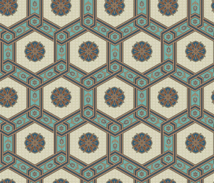 Raki Boota Wallpaper- Inspired by Ottaman Patterns