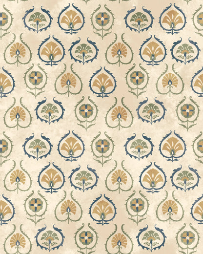 Bukhara Wallpaper- Inspired by Suzani Patterns