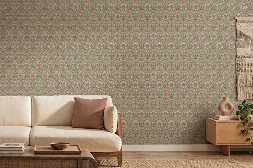 Turkish Booteh Floral Wallpaper