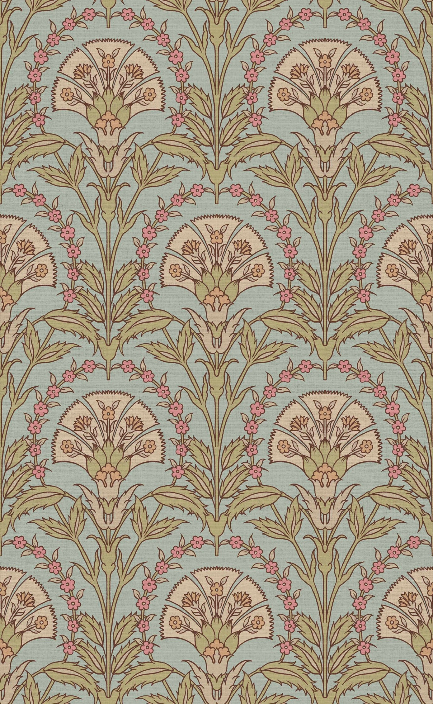 Turkish Booteh Floral Wallpaper