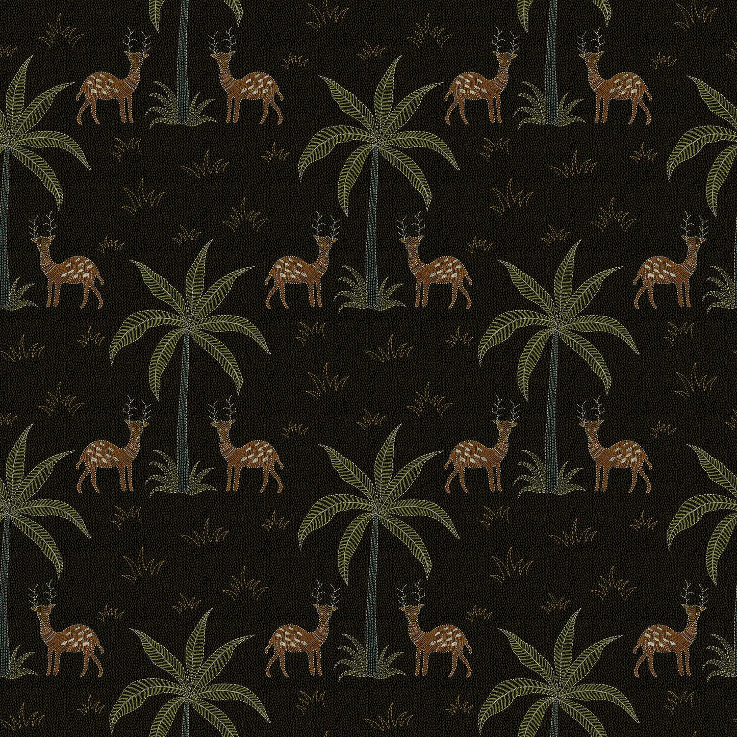 Sundarban Boota Wallpaper- Inspired by Kantha Patterns