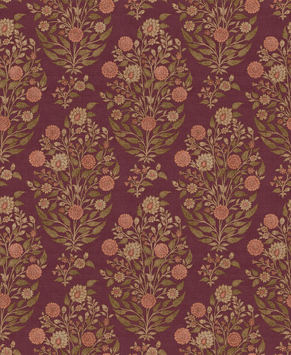 Gulzar Wallpaper - is inspired by the Mughal forest miniature paintings