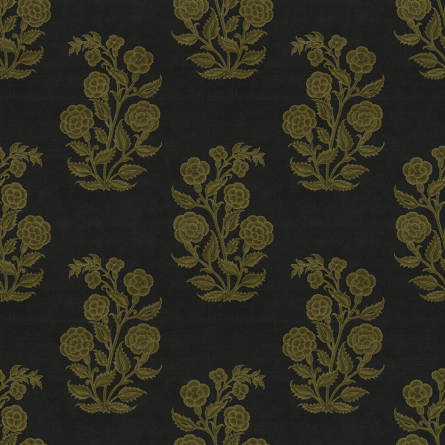 Nargis Wallpaper - is inspired by the Mughal miniature floral motifs