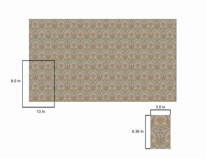 Firdous Bagh Wallpaper – Inspired by Mughal Forest Miniature Paintings