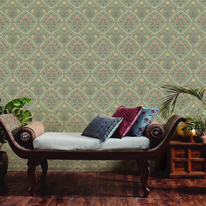 Zafran Bagh Wallpaper - is inspired by the Mughal architecture and gardens
