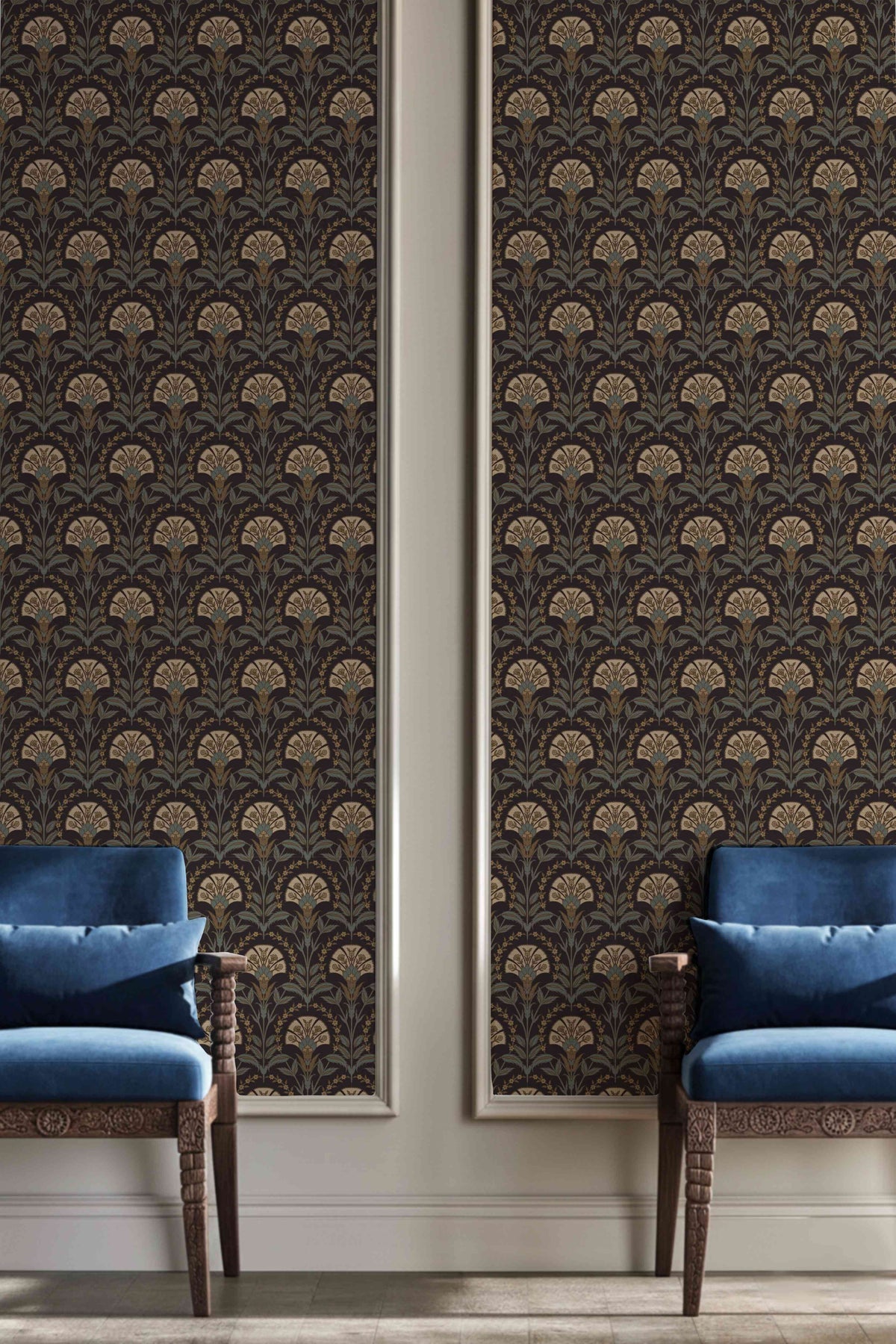 Firdous Bagh Wallpaper – Inspired by Mughal Forest Miniature Paintings