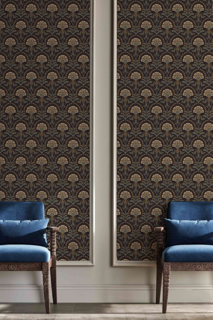 Firdous Bagh Wallpaper – Inspired by Mughal Forest Miniature Paintings