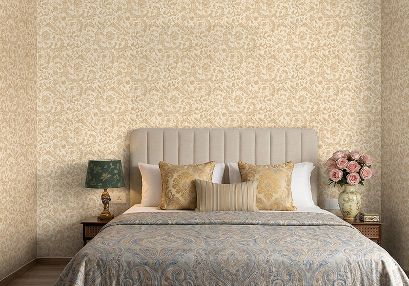 Noor Jaal Wallpaper - inspired by the Mughal Textiles and shawls.