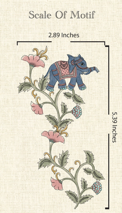 Gajagamini Wallpaper- Inspired by Kalamkari Patterns