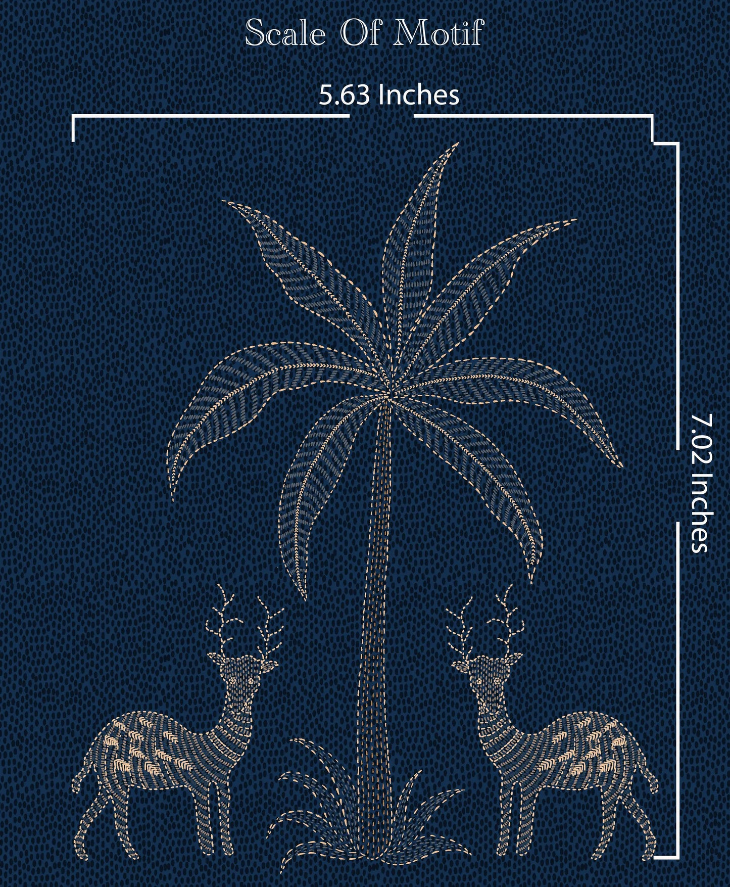Sundarban Boota Wallpaper- Inspired by Kantha Patterns