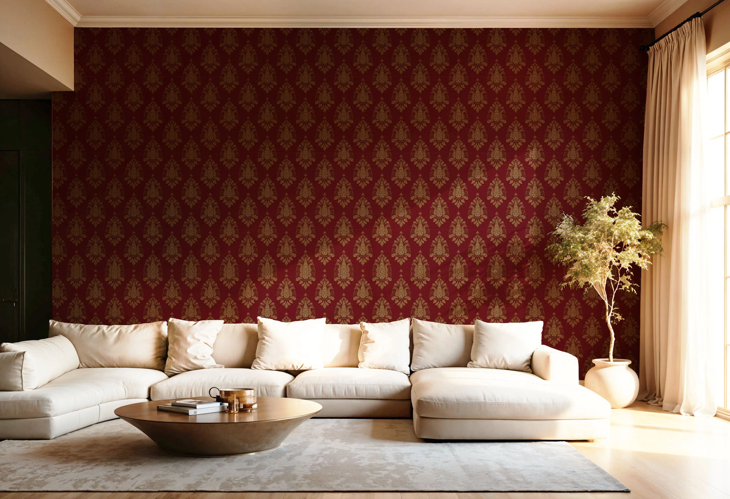 Noor Jahan Wallpaper- Inspired from Jamawar Patterns