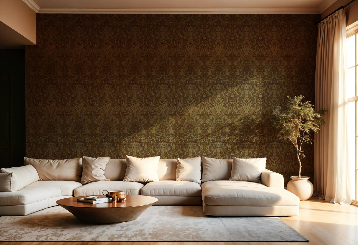 Begum Jaal Wallpaper- Inspired from Jamawar Patterns