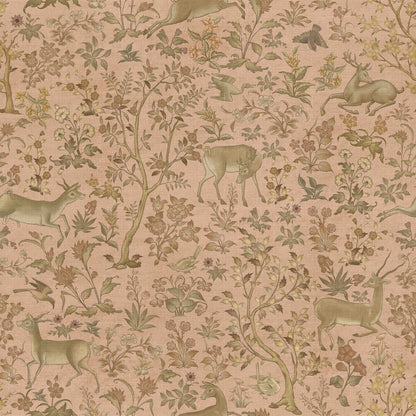 Shahi Van Wallpaper - is inspired by the Mughal forest miniature paintings