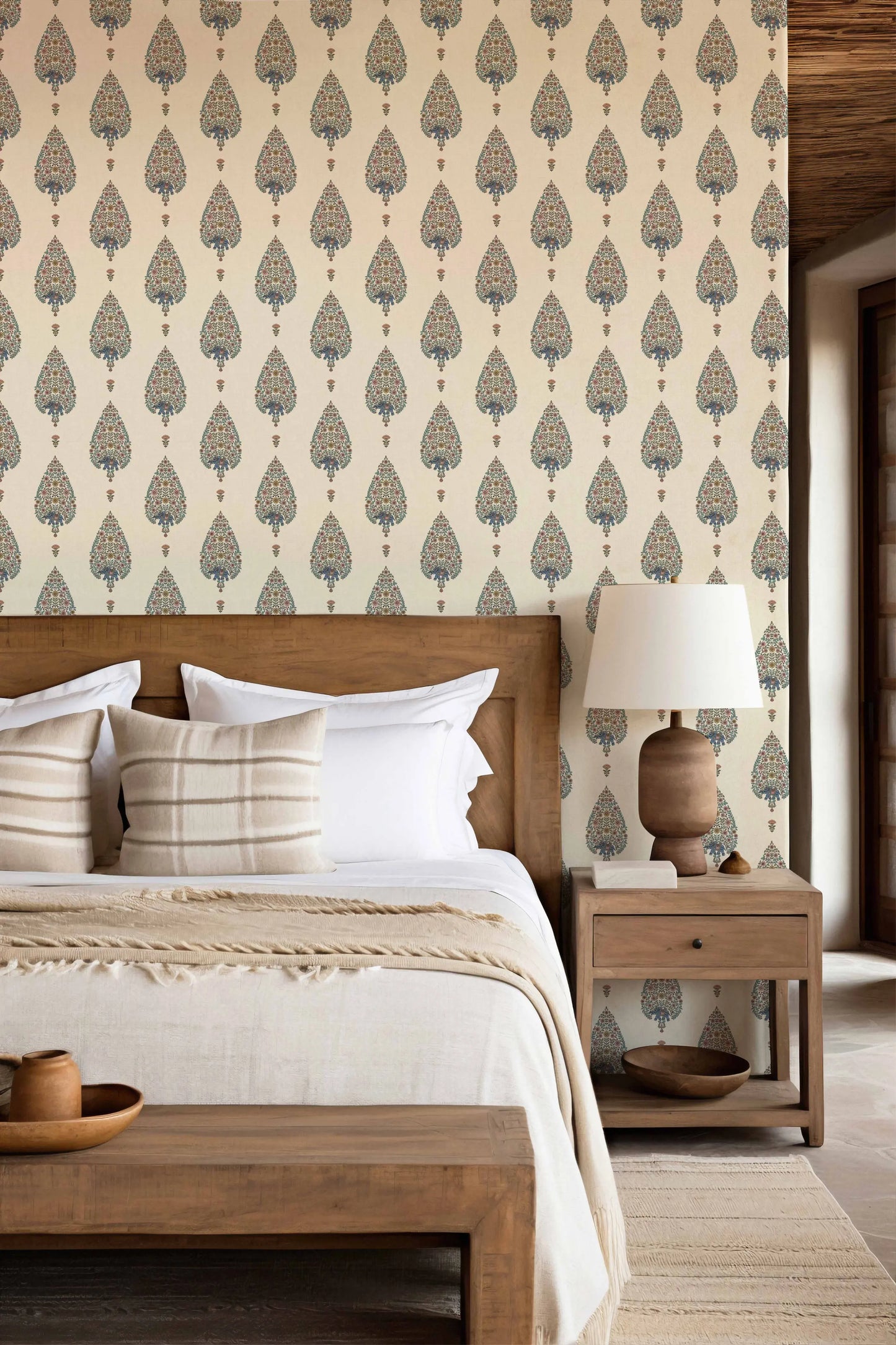 Mangalagiri Wallpaper- Inspired by Kalamkari Patterns