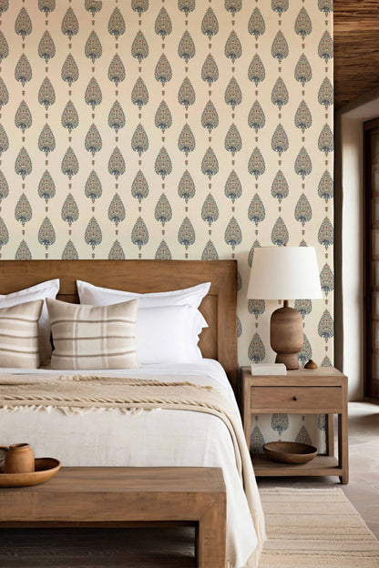 Mangalagiri Wallpaper- Inspired by Kalamkari Patterns