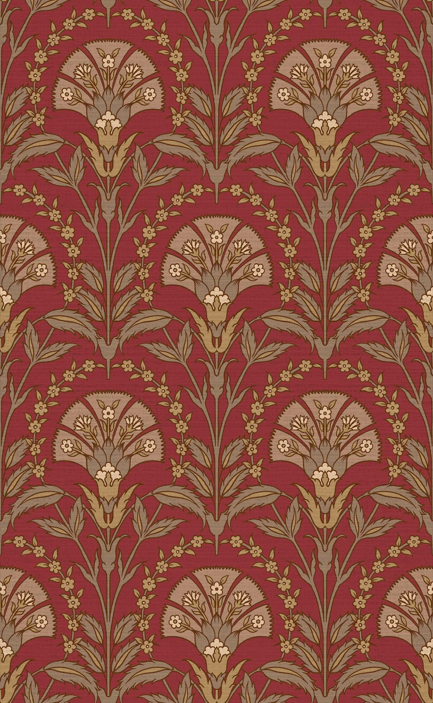 Turkish Booteh Floral Wallpaper