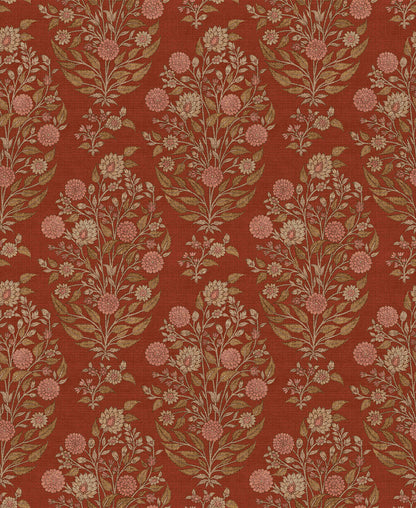 Gulzar Wallpaper - is inspired by the Mughal forest miniature paintings