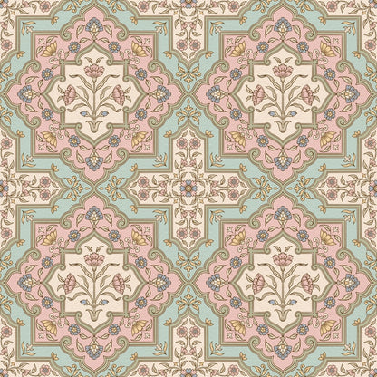 Shalimar Star Wallpaper – Inspired by Mughal Garden Motifs