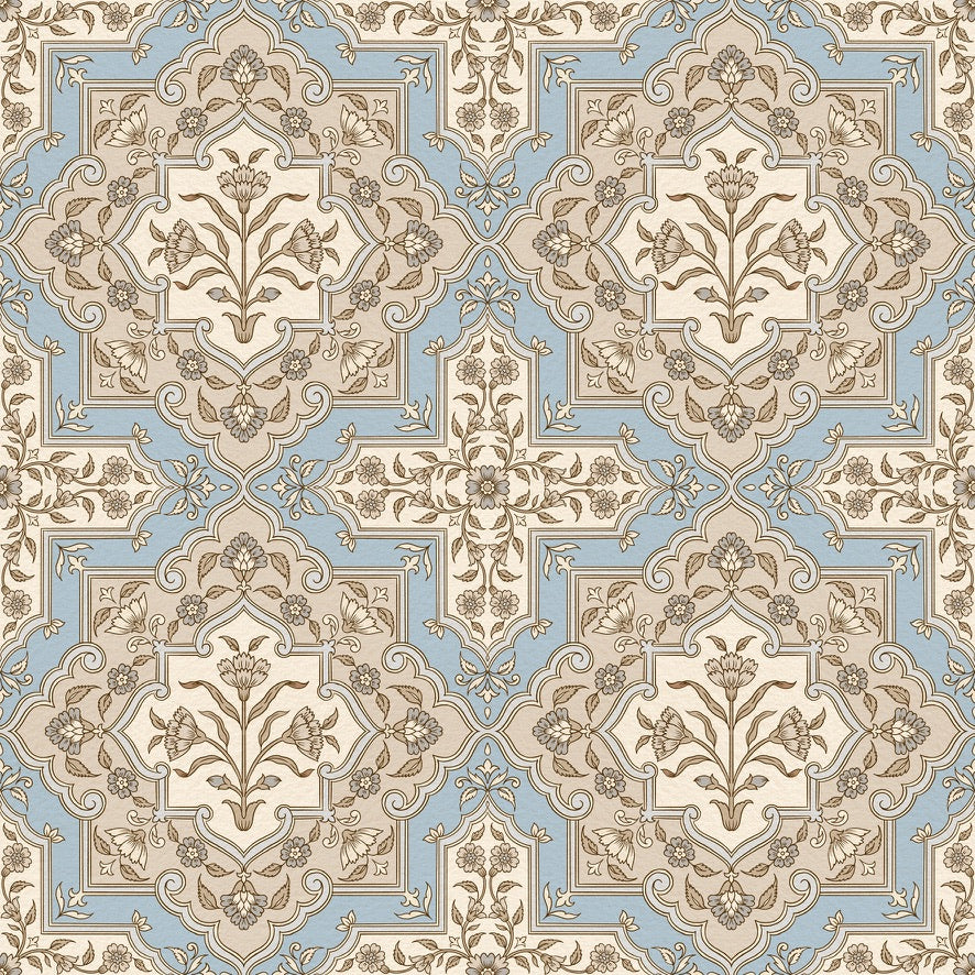 Shalimar Star Wallpaper – Inspired by Mughal Garden Motifs